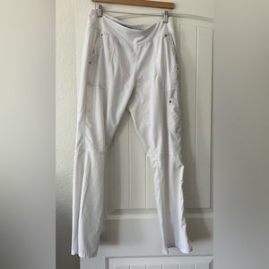 Purple label yoga pants by healing hands medium white